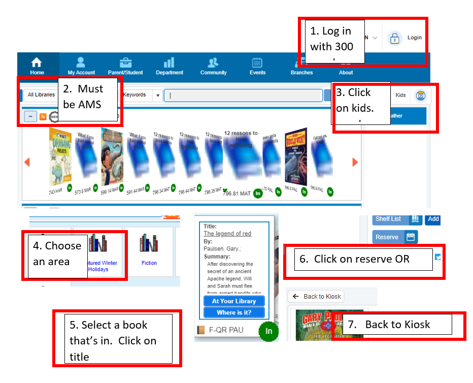 Screenshot of OPAC